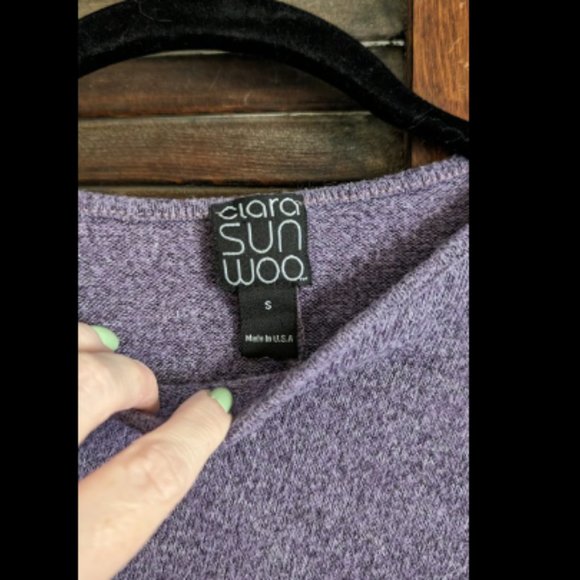 Comfy purple top by Clara Sun Woo - Picture 3 of 3